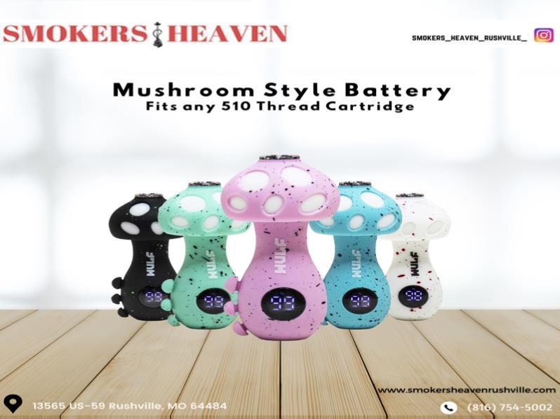 Mushroom Style Battery that fits any 510 thread cartridge