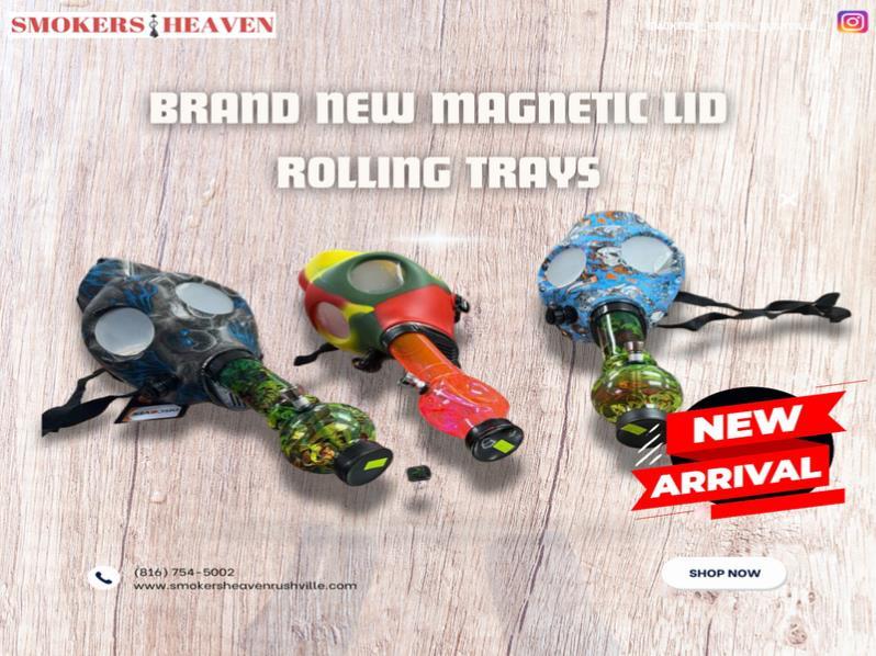 Brand new magnetic lid rolling trays