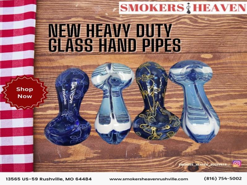 NEW Heavy Duty Glass Hand Pipes