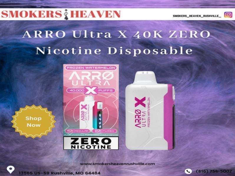 The ARRO Ultra X 40K Zero Nicotine Disposable