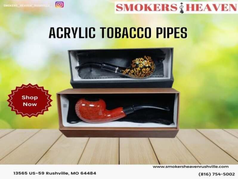 Acrylic tobacco pipes