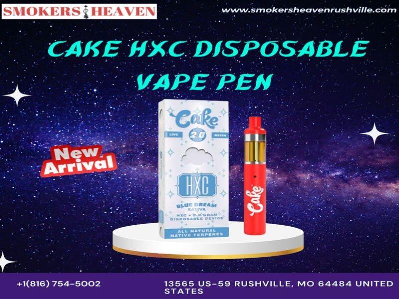 Cake HXC Disposable Vape Pen is available in Rushville MO.